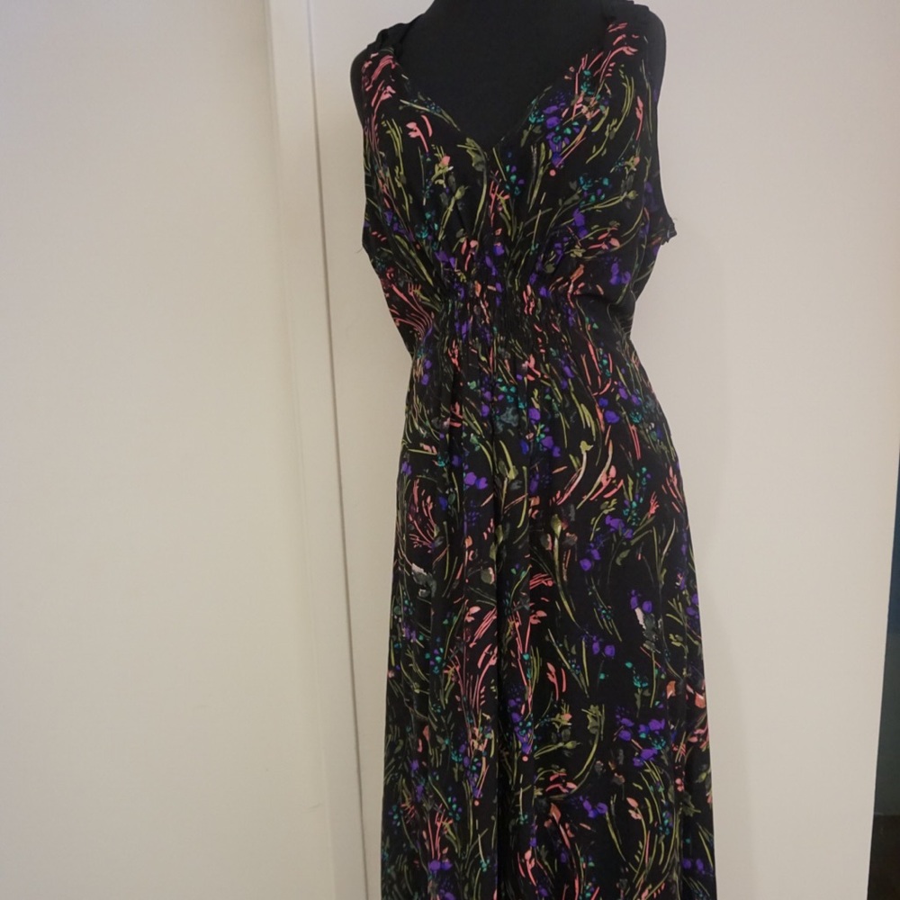 Open back summer floral dress